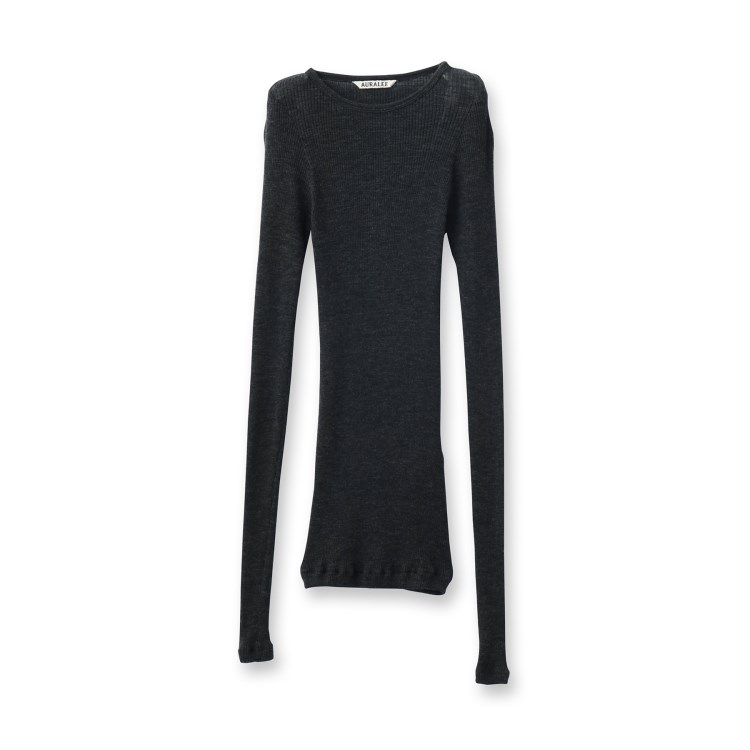 ドレステリア(レディース)(DRESSTERIOR(Ladies))の◆AURALEE（オーラリー）WOOL SOFT RIB CREW NECK P／O カットソー