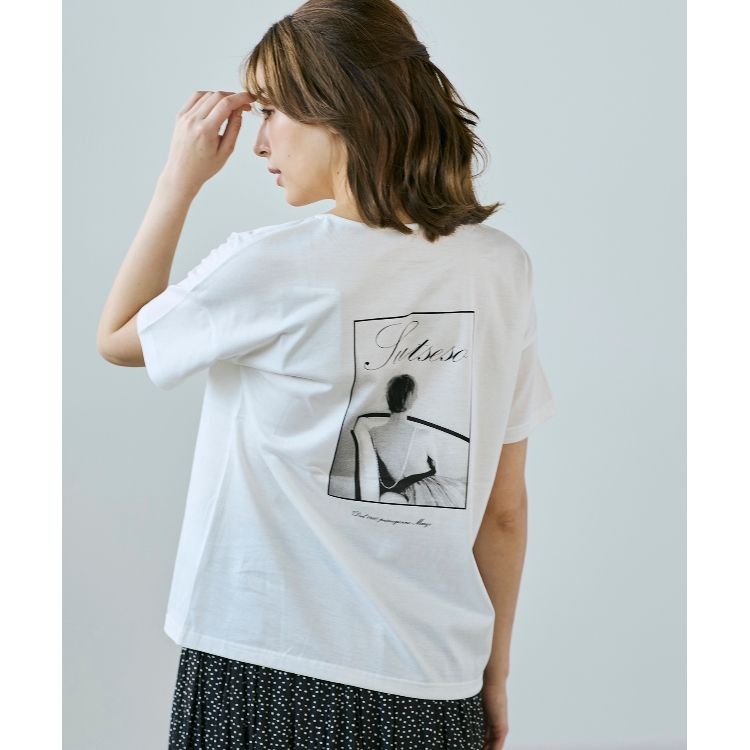 コルディア/スチェッソ(CORDIER/SUTSESO)の大人のフォトTシャツ／バックプリント Ｔシャツ