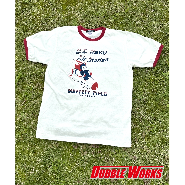 ドレステリア(メンズ)(DRESSTERIOR(Men))の【DRESSTERIOR別注】DUBBLE WORKS（ダブルワークス）U．S．NAVAL AIR STATION Tシャツ Ｔシャツ