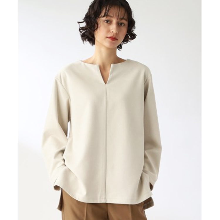 ザ ショップ ティーケー（ウィメン）(THE SHOP TK(Women))の◆【起毛/スウェードタッチ】キーネックチュニック チュニック