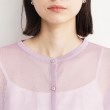 ザ ショップ ティーケー（ウィメン）(THE SHOP TK(Women))の【上品な透け感】シアークルーカーディガン/洗える10