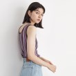 ザ ショップ ティーケー（ウィメン）(THE SHOP TK(Women))の【前後2WAY】ラメ＆ストライプリブタンク/洗える23