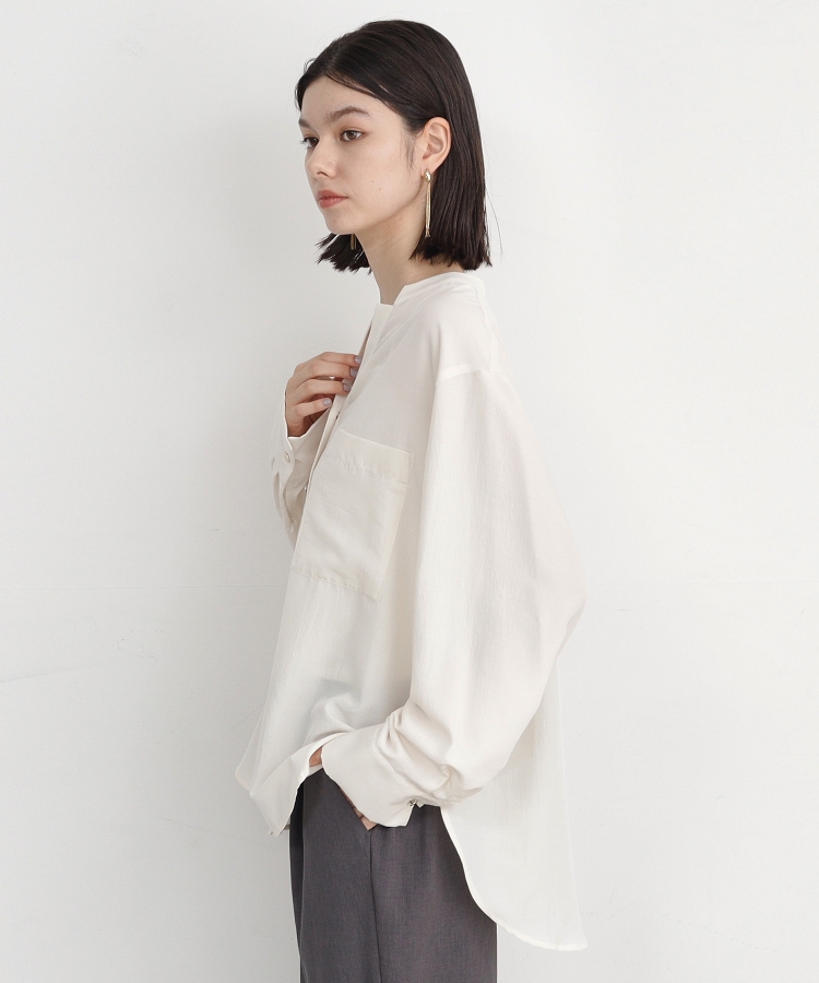 ザ ショップ ティーケー（ウィメン）(THE SHOP TK(Women))の【ヒルナンデス！で紹介】Wポケットシャツ　/ロングセラー/魅せる体形カバー服/洗濯機OK15