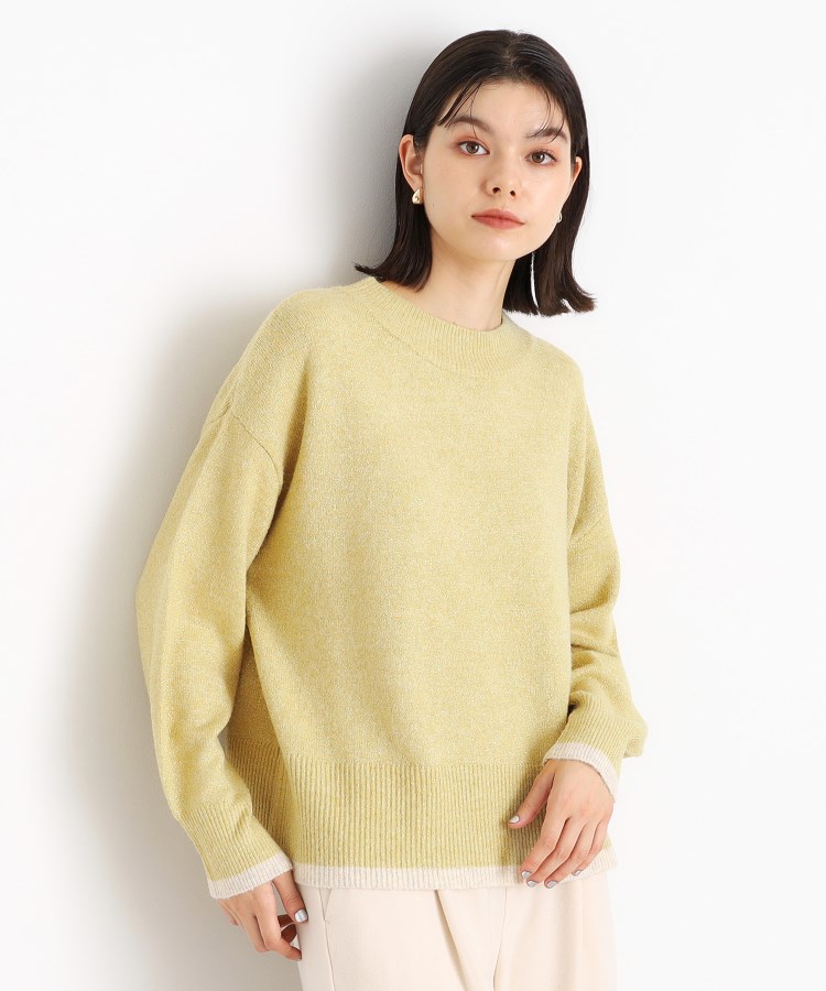 ザ ショップ ティーケー（ウィメン）(THE SHOP TK(Women))の【5カラー展開/洗えるニット】ミックスメランジ×ラメニット ニット/セーター