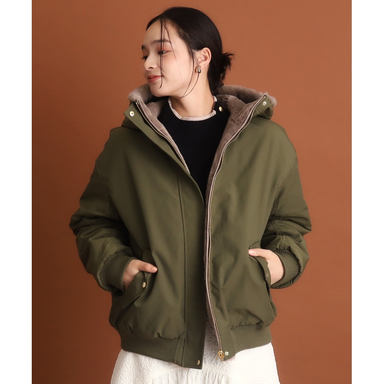 ザ ショップ ティーケー（ウィメン）(THE SHOP TK(Women))の【2WAY/洗えるアウター】MA1&ファーリバーシブルブルゾン ブルゾン/ジャンバー