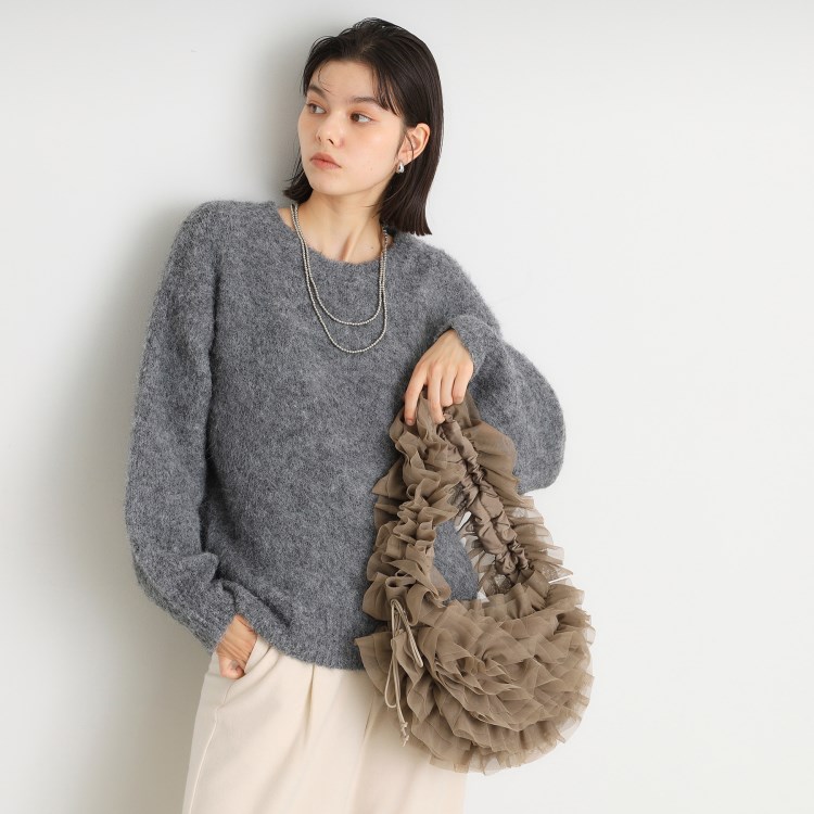 ザ ショップ ティーケー（ウィメン）(THE SHOP TK(Women))のチュールフリルバッグ ショルダーバッグ