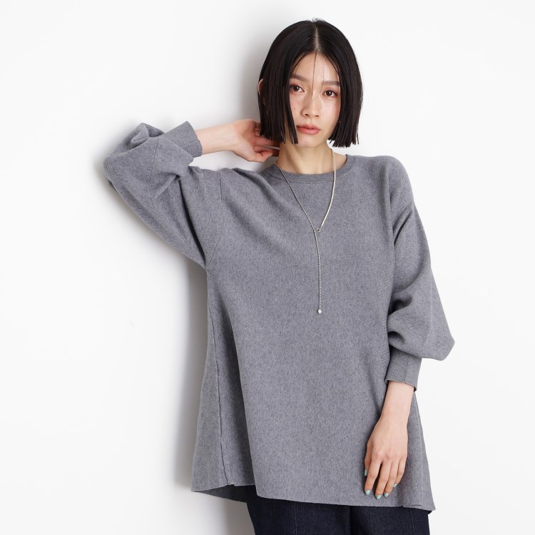 ザ ショップ ティーケー（ウィメン）(THE SHOP TK(Women))の【体形カバー】総針ペプラムニット/洗える ニット/セーター