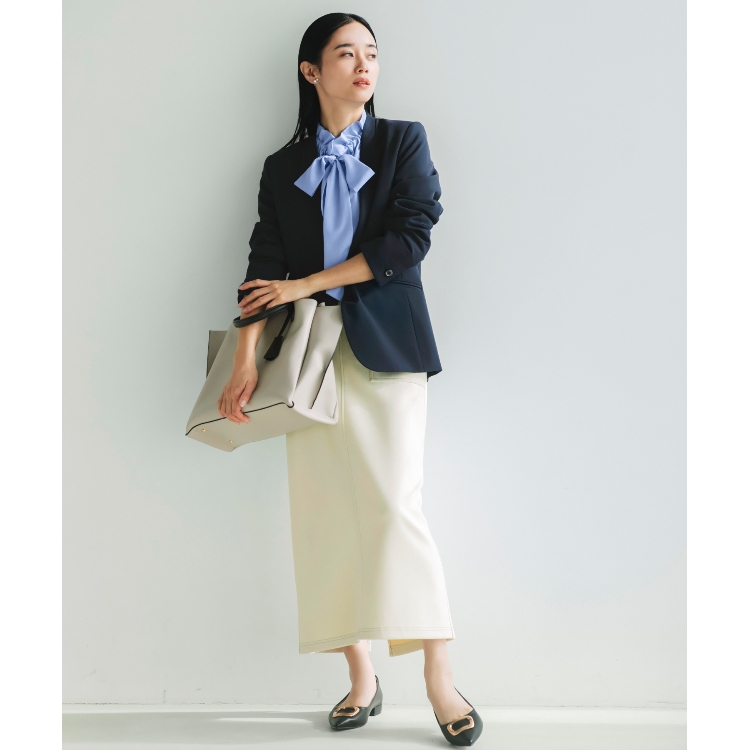 ザ ショップ ティーケー（ウィメン）(THE SHOP TK(Women))の【ONOFF活躍/セレモニー/通勤】レザー調タイトスカート/洗える マキシ・ロングスカート