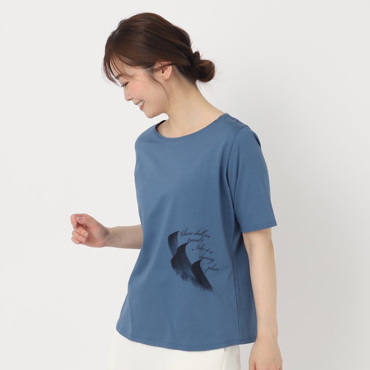 インテレクション(INTELLECTION)の【洗える】手書き風ポイントTシャツ カットソー