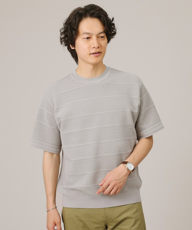 タケオキクチ(TAKEO KIKUCHI)の【イージーケア】スポンディッシュ ニットTシャツ11