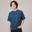 タケオキクチ(TAKEO KIKUCHI)の【イージーケア】スポンディッシュ ニットTシャツ ブルー(092)