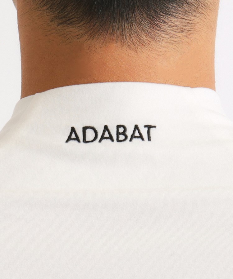 アダバット(メンズ)(adabat(Men))の【吸湿発熱】メッセージロゴデザイン 長袖モックネックプルオーバー5