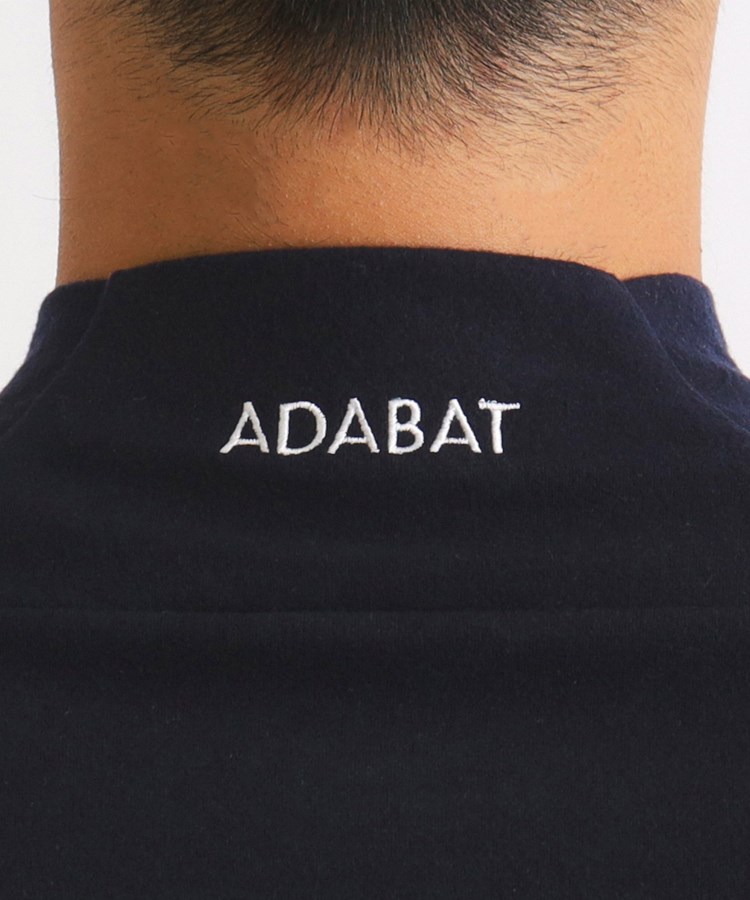 アダバット(メンズ)(adabat(Men))の【吸湿発熱】メッセージロゴデザイン 長袖モックネックプルオーバー17