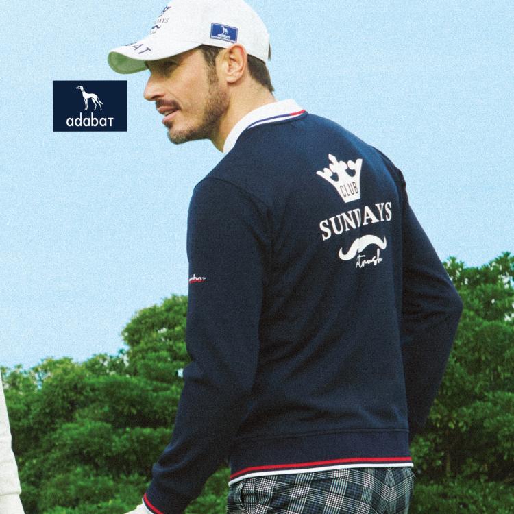 アダバット(メンズ)(adabat(Men))の【新レーベル ADABAT NAVY】ライトダンボールプルオーバー スウェット・トレーナー