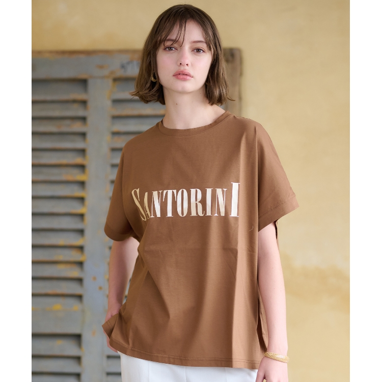 ドレステリア(レディース)(DRESSTERIOR(Ladies))のSANTORINI箔ロゴTシャツ Ｔシャツ