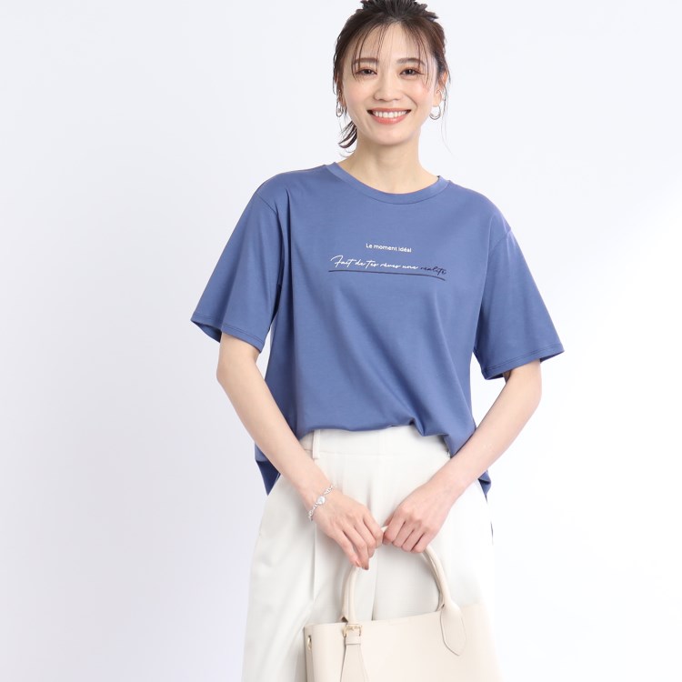 リフレクト(Reflect)の【UVカット/接触冷感/洗える】AラインシルエットロゴTシャツ Ｔシャツ