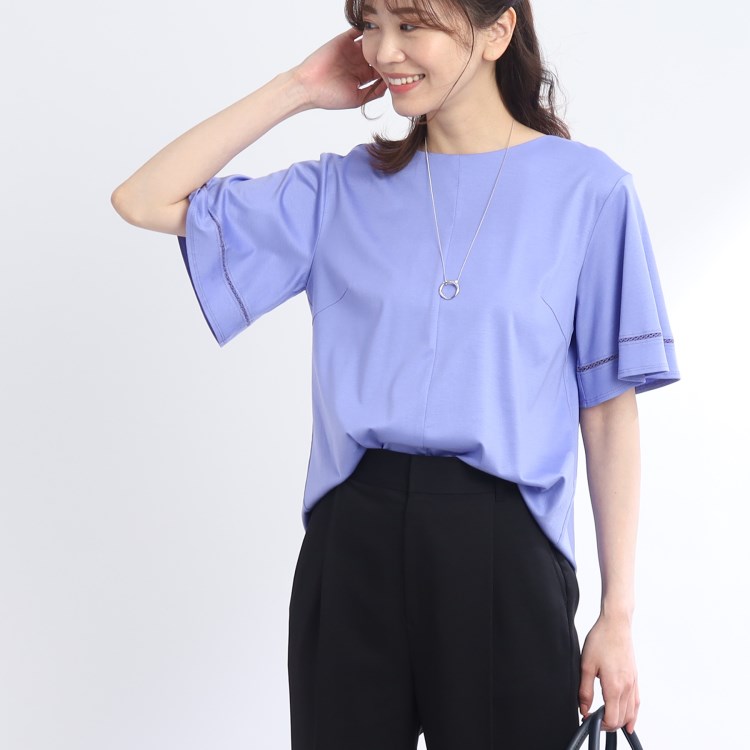 リフレクト(Reflect)の【WEB限定カラーあり/接触冷感/洗える】ラッフルスリーブTシャツ カットソー