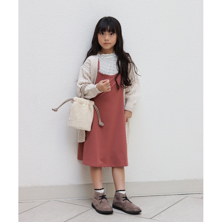 シューラルー /キッズ(SHOO・LA・RUE/Kids)の◆【110-140cm/2点セット】ボーダーロンT＋キャミドレス キャミワンピース