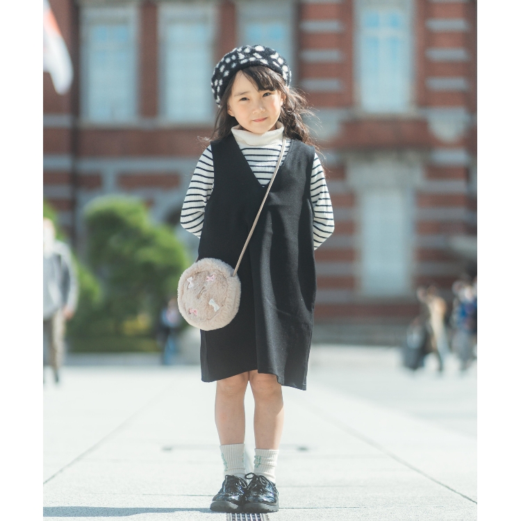 シューラルー /キッズ(SHOO・LA・RUE/Kids)の◆【親子リンク対応/110-140cm】ウーリッシュVジャンドレ マキシ・ロングワンピース