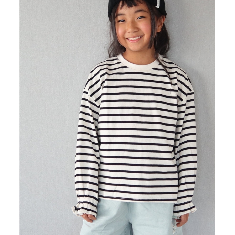 シューラルー /キッズ(SHOO・LA・RUE/Kids)の【110-140cm】袖タック長袖プルオーバー カットソー