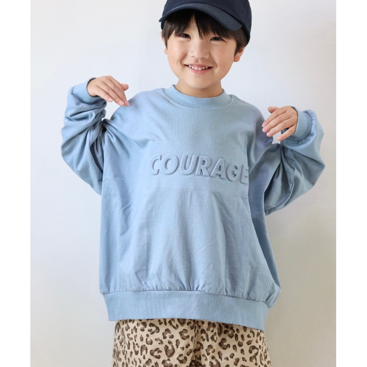 シューラルー /キッズ(SHOO・LA・RUE/Kids)の【110-140cm】エンボスロゴオーバーサイズロンT Ｔシャツ