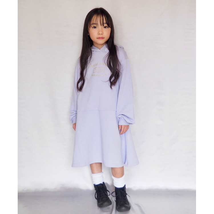 シューラルー /キッズ(SHOO・LA・RUE/Kids)の【110-140cm】裏毛耳つきフードワンピース