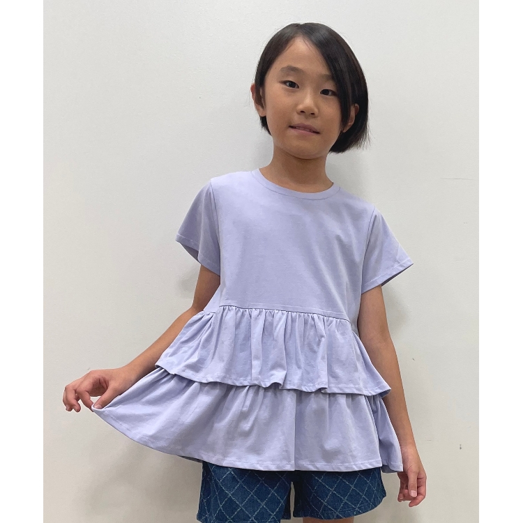 シューラルー /キッズ(SHOO・LA・RUE/Kids)の【110-140cm】半袖ティアードチュニック チュニック