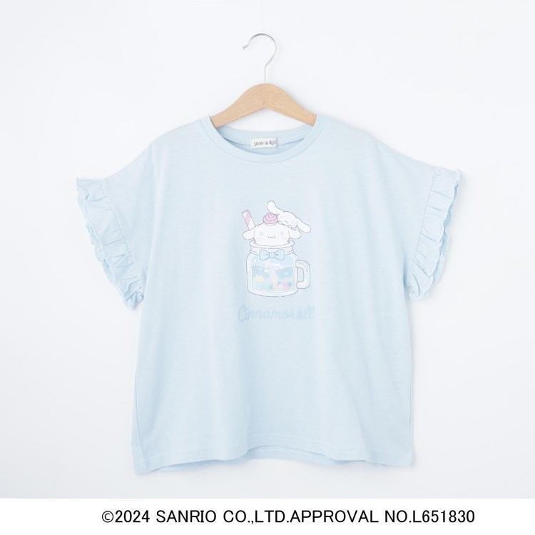 シューラルー /キッズ(SHOO・LA・RUE/Kids)の【サンリオキャラクターズ】フリル袖モチーフTシャツ Ｔシャツ