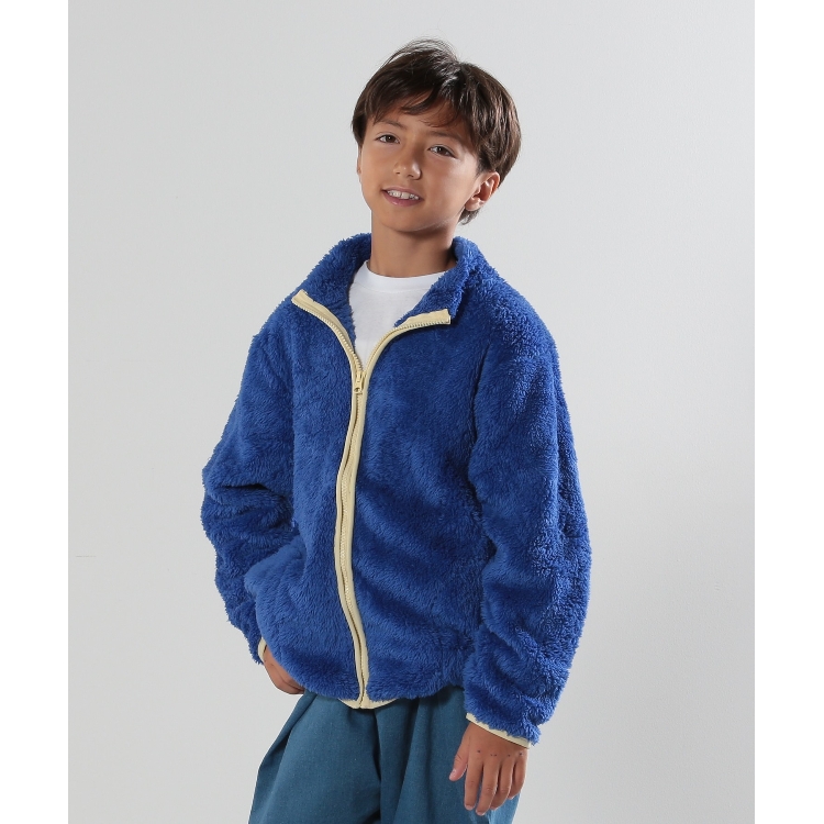 シューラルー /キッズ(SHOO・LA・RUE/Kids)の【110-140cm/洗える】さらりと羽織れる パイピング ボアブルゾン ブルゾン/ジャンバー