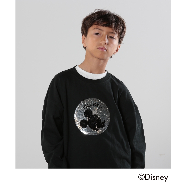 シューラルー /キッズ(SHOO・LA・RUE/Kids)の【Disney】スパンコールロンT Ｔシャツ