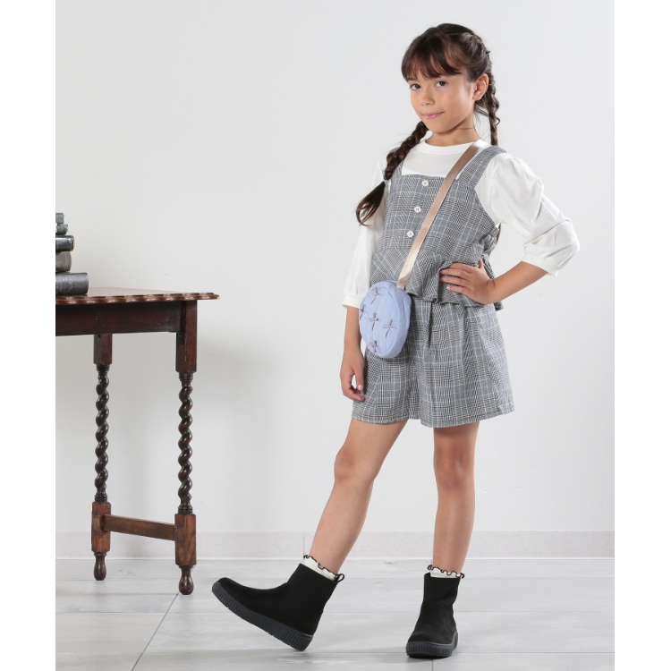 シューラルー /キッズ(SHOO・LA・RUE/Kids)の【110-140cm/2点セット】チェックビスチェ＋ショートパンツ