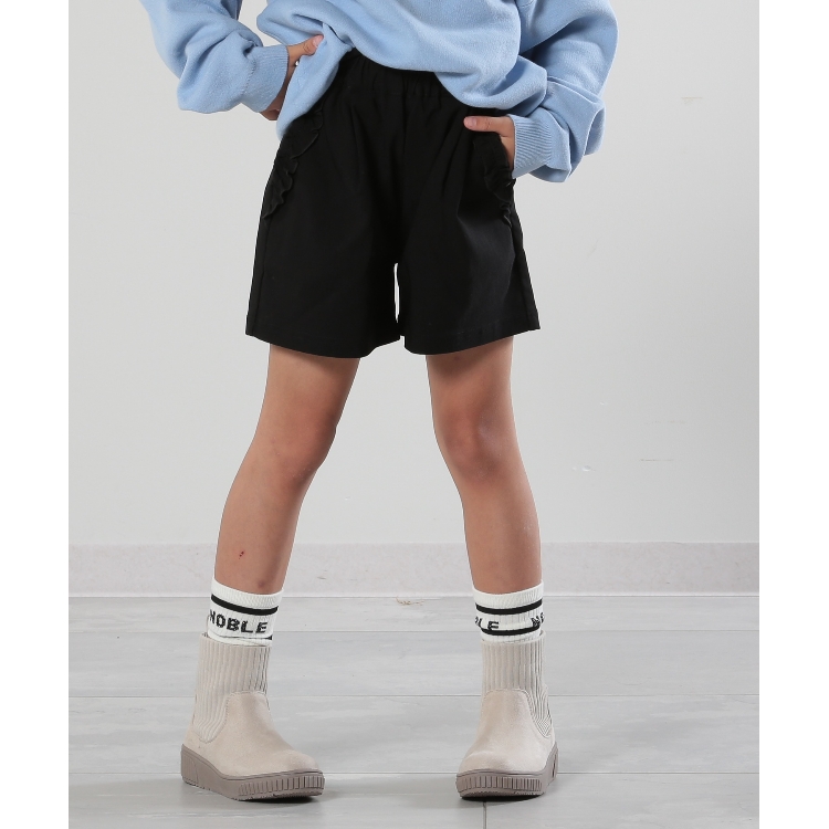 シューラルー /キッズ(SHOO・LA・RUE/Kids)の【110-140cm】ストレッチ裏起毛フリルポケットショートパンツ ショートパンツ