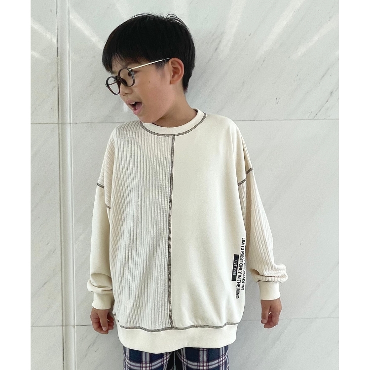 シューラルー /キッズ(SHOO・LA・RUE/Kids)の【110-140cm】異素材切替えプルオーバー