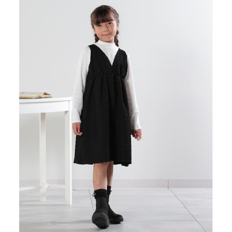 シューラルー /キッズ(SHOO・LA・RUE/Kids)の【110-140cm】くしゅくしゅジャカードドッキングワンピース マキシ・ロングワンピース