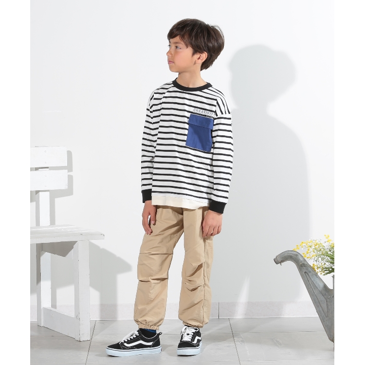 シューラルー /キッズ(SHOO・LA・RUE/Kids)の【110-140cm】異素材ポケット使いロンT