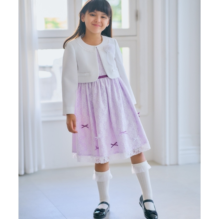 シューラルー /キッズ(SHOO・LA・RUE/Kids)の【セレモニー】レースワンピースセット