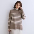 インディヴィ(INDIVI)の【カシミヤ混／バックスリット】ハイネックニット30