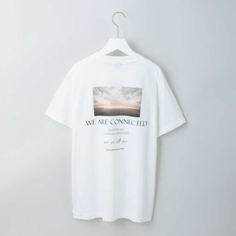 インディヴィ(INDIVI)の【WORLD for the World】バックプリント フォトTシャツ Ｔシャツ