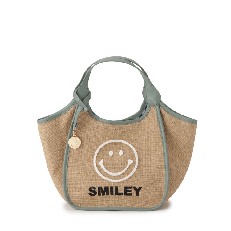 レイドローク(Reidroc)のSMILEY 麻×ブラシ刺繍トートBAG トートバッグ