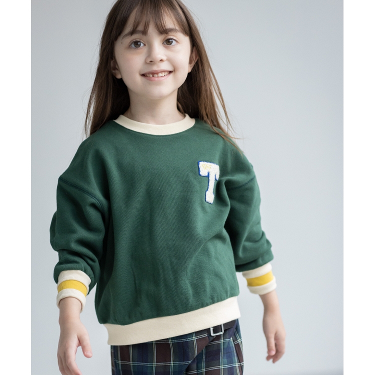 ザ ショップ ティーケー（キッズ）(THE SHOP TK(Kids))の◆【110-150/洗濯機で洗える】ワッペンスウェットトップス スウェット・トレーナー