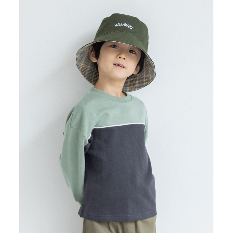 ザ ショップ ティーケー（キッズ）(THE SHOP TK(Kids))の◆【110-140/コットン100％】配色切替スウェットトップス スウェット・トレーナー