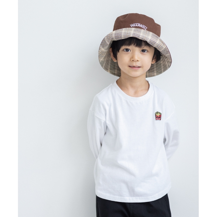 ザ ショップ ティーケー（キッズ）(THE SHOP TK(Kids))の◆【100-140/コットン100％】70s刺繍ロゴTシャツ Ｔシャツ