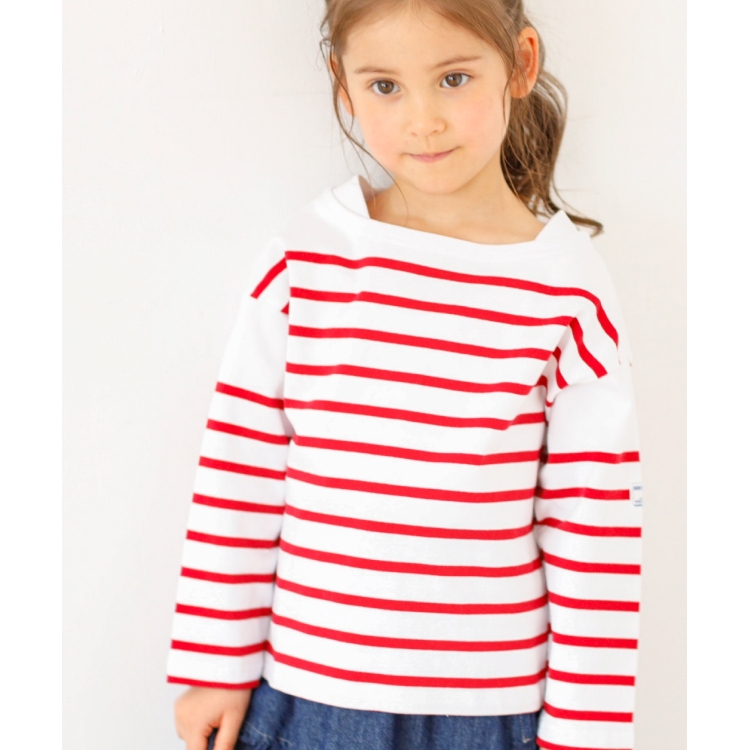 ザ ショップ ティーケー（キッズ）(THE SHOP TK(Kids))の◆【100-140】【MONT KEMMEL別注】バスクボーダーTシャツ カットソー