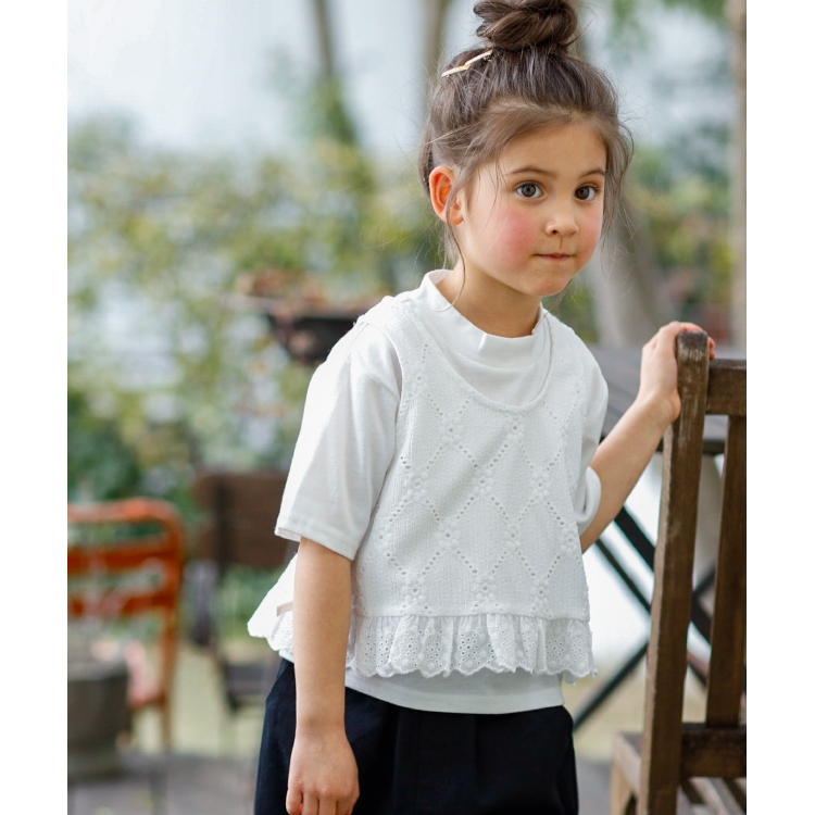 ザ ショップ ティーケー（キッズ）(THE SHOP TK(Kids))の◆【100-140】Tシャツ+ベストSET トップス＋インナーセット