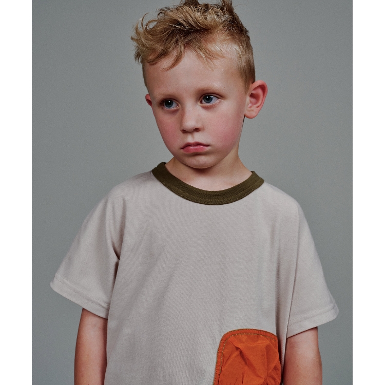 ザ ショップ ティーケー（キッズ）(THE SHOP TK(Kids))の◆【100‐140】【持ち運び便利】ポケッタブル配色Tシャツ Ｔシャツ