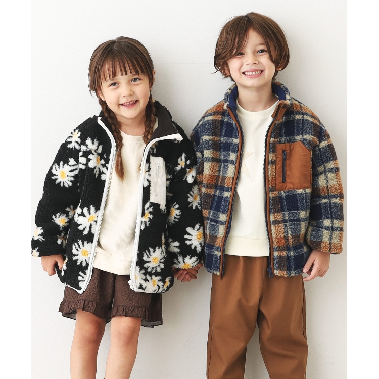 ザ ショップ ティーケー（キッズ）(THE SHOP TK(Kids))の【100-150】ボアブルゾン/お家で洗える ブルゾン/ジャンバー