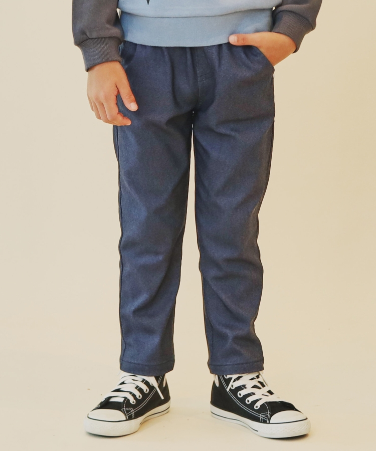 ザ ショップ ティーケー（キッズ）(THE SHOP TK(Kids))の【100－160/裏起毛】あったかのびーるストレートパンツ/洗濯機OK