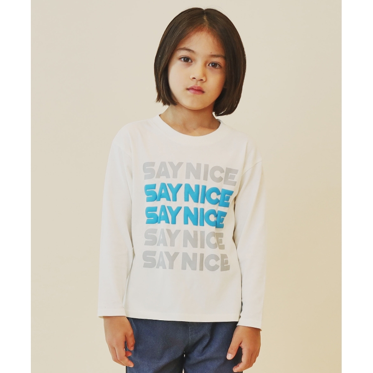 ザ ショップ ティーケー（キッズ）(THE SHOP TK(Kids))の【110-130】オーガビッツコットン長袖Tシャツ/洗濯機OK Ｔシャツ