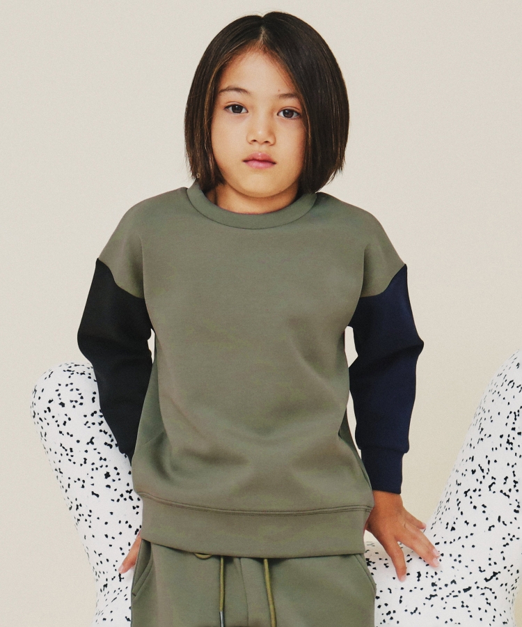 ザ ショップ ティーケー（キッズ）(THE SHOP TK(Kids))の【110-160】配色ダンボールプルオーバー/洗濯機OK