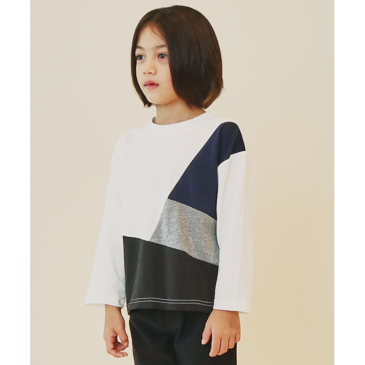 ザ ショップ ティーケー（キッズ）(THE SHOP TK(Kids))の【100－160】ブロッキング長袖カットソー カットソー